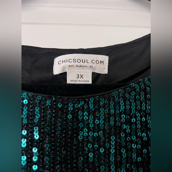 NWOT | Emerald Sequin Dress - Picture 4 of 4